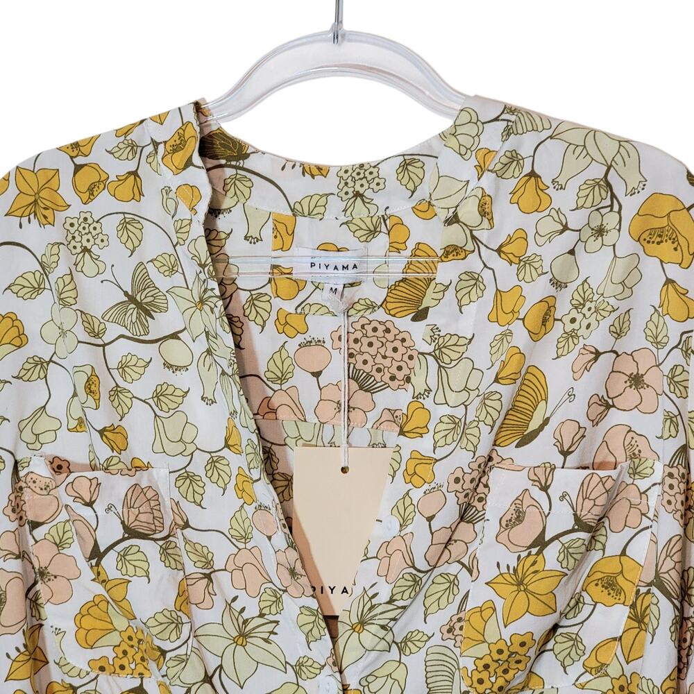 Piyama NWT Maggie Floral Pajama Set Two Piece Florence M Soft Lightweight - Picture 4 of 15
